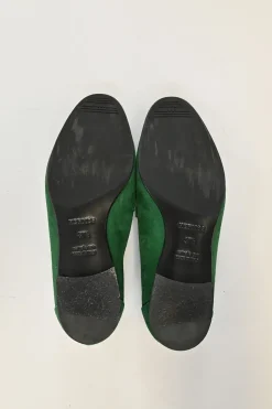 Green Suede Paris Loafers