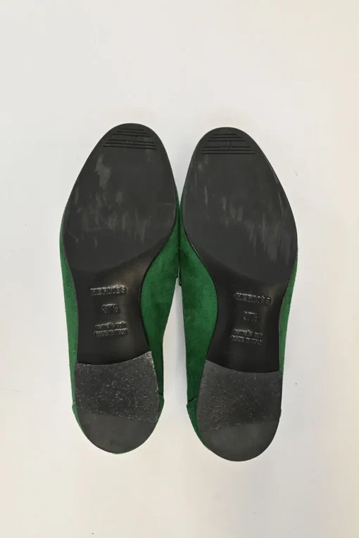 Green Suede Paris Loafers
