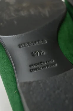 Green Suede Paris Loafers