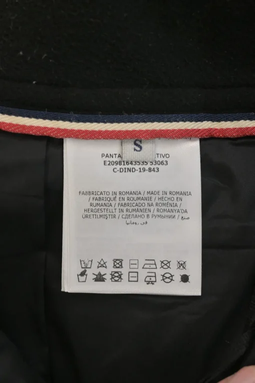 Grenoble black polyamide-blend pull-on high-rise wide-leg snow pants with topstitched knees and hem