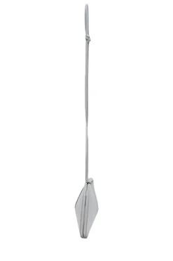 Grey calfskin Le Cœur heart-shaped crossbody shoulder bag
