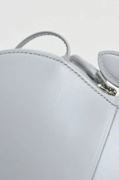 Grey calfskin Le Cœur heart-shaped crossbody shoulder bag