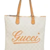 Grey Guccissima monogram canvas and leather GG Plus shopper tote
