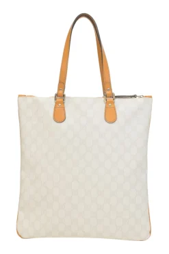 Grey Guccissima monogram canvas and leather GG Plus shopper tote