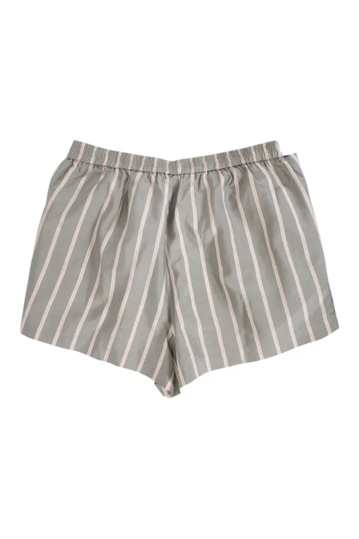 Grey with stripes elastic skort