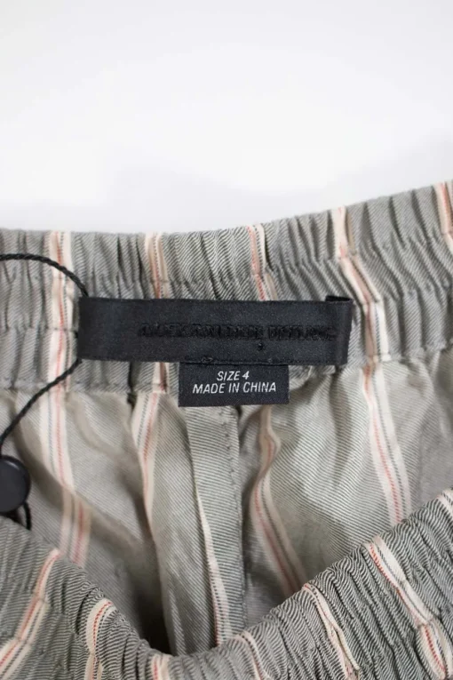 Grey with stripes elastic skort