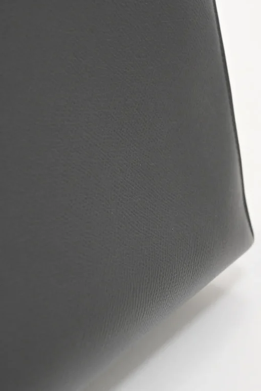 Gris Meyer Epsom leather Kelly Sellier 35 with Palladium-plated hardware and detachable shoulder strap