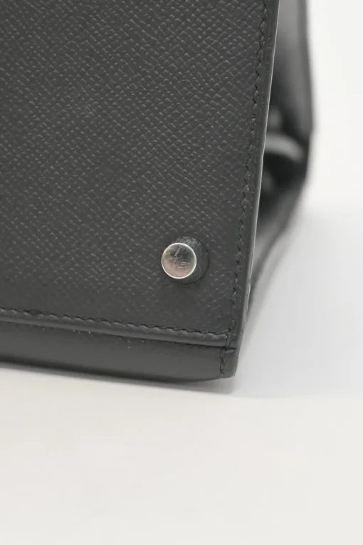 Gris Meyer Epsom leather Kelly Sellier 35 with Palladium-plated hardware and detachable shoulder strap