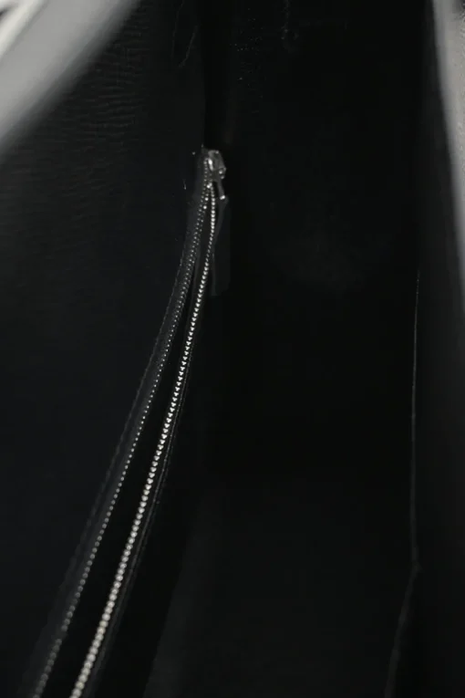 Gris Meyer Epsom leather Kelly Sellier 35 with Palladium-plated hardware and detachable shoulder strap