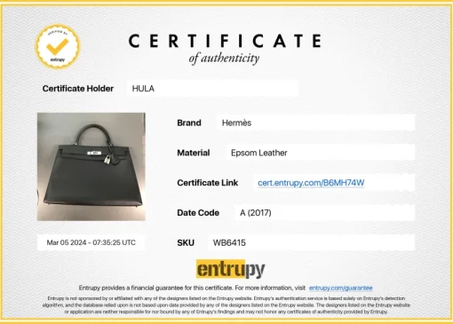 Gris Meyer Epsom leather Kelly Sellier 35 with Palladium-plated hardware and detachable shoulder strap