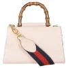 Gucci small pink Nymphaea top handle bag leather