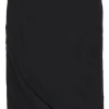 Heather grey cotton-blend jersey tube top with glitter tipping