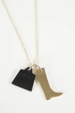 Hermes Amulette Maroquinier pendant necklace