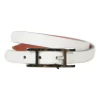 Hermès white and coral Behapi double tour bracelet