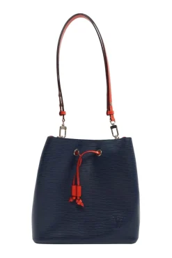 Indigo Epi Leather NéoNoé MM Shoulder Bag