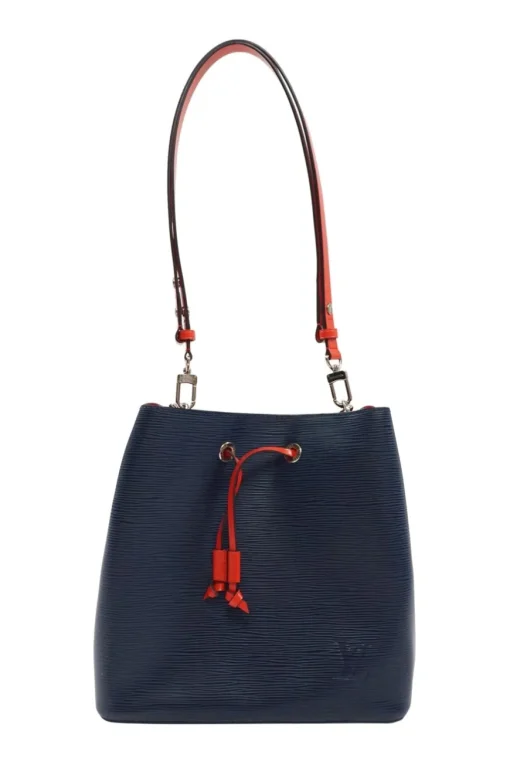 Indigo Epi Leather NéoNoé MM Shoulder Bag