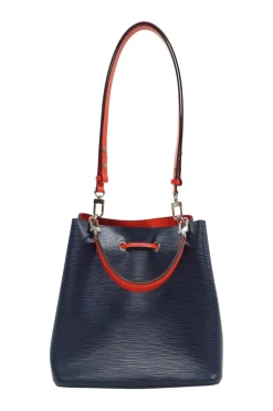 Indigo Epi Leather NéoNoé MM Shoulder Bag