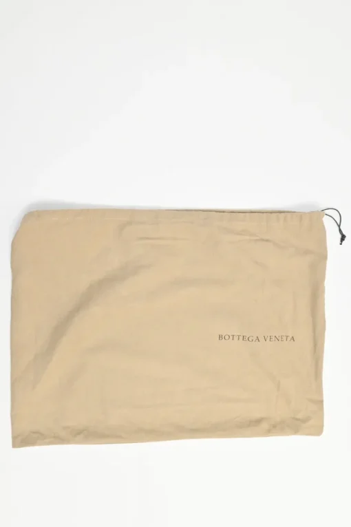 Ink intrecciato nappa leather convertible tote with detachable shoulder strap