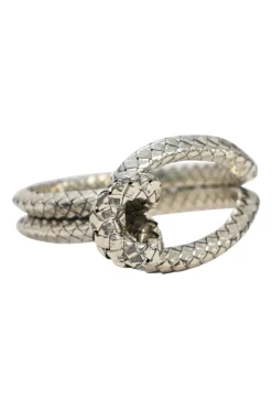 Intrecciato silver knot bracelet
