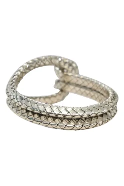 Intrecciato silver knot bracelet