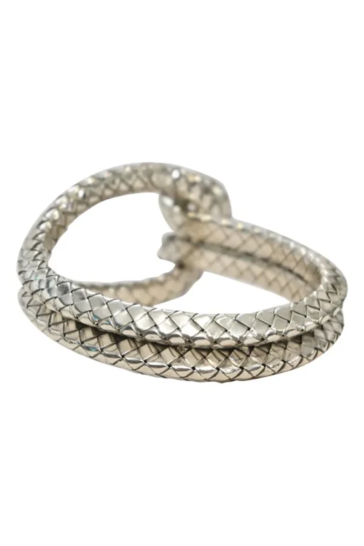 Intrecciato silver knot bracelet