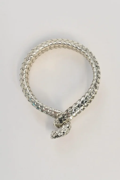 Intrecciato silver knot bracelet