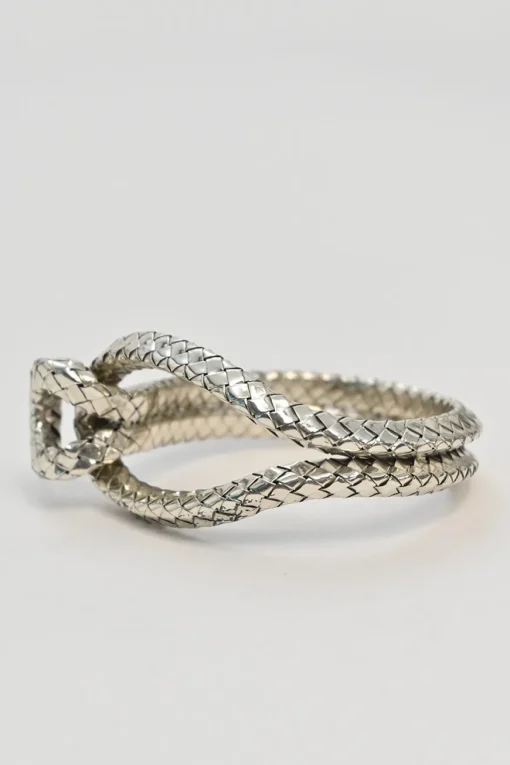 Intrecciato silver knot bracelet