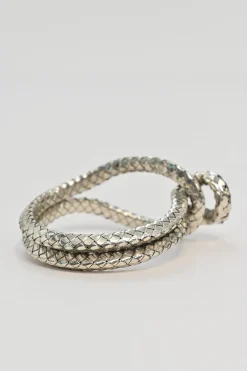 Intrecciato silver knot bracelet