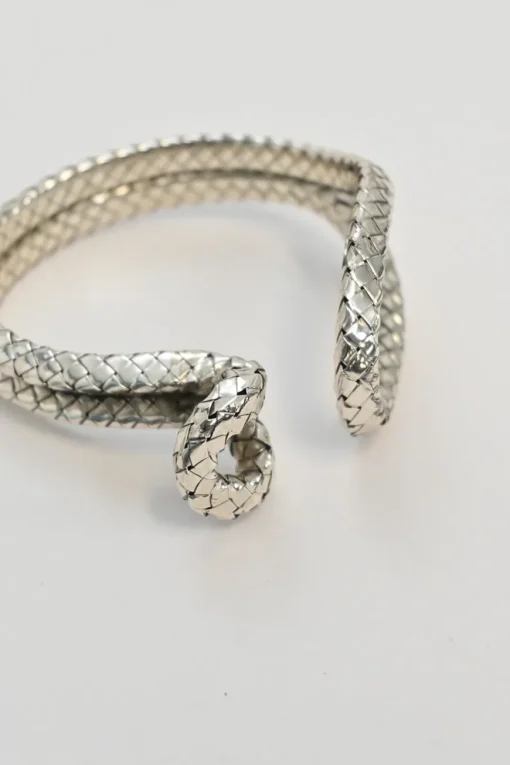 Intrecciato silver knot bracelet