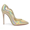 Iridescent holo leather Hot Chick 110 pointed-toe pumps