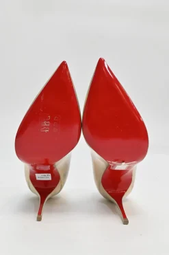Iridescent holo leather Hot Chick 110 pointed-toe pumps