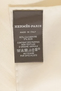 Ivory cashmere-silk blend square scarf