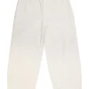 Ivory cotton denim pull-on high-rise balloon leg jeans