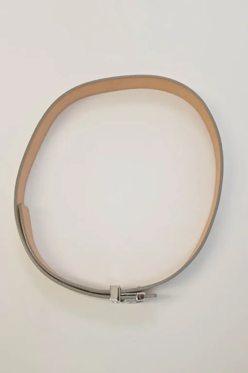 Ivory Epi leather LV buckle belt