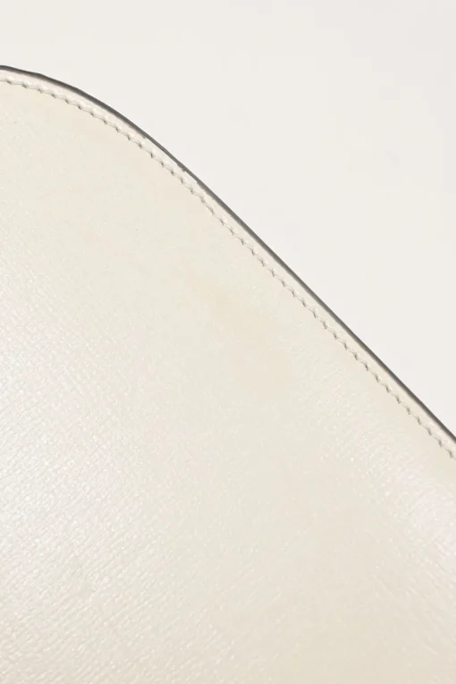 Ivory leather Horsebit 1955 bag with adjustable shoulder strap