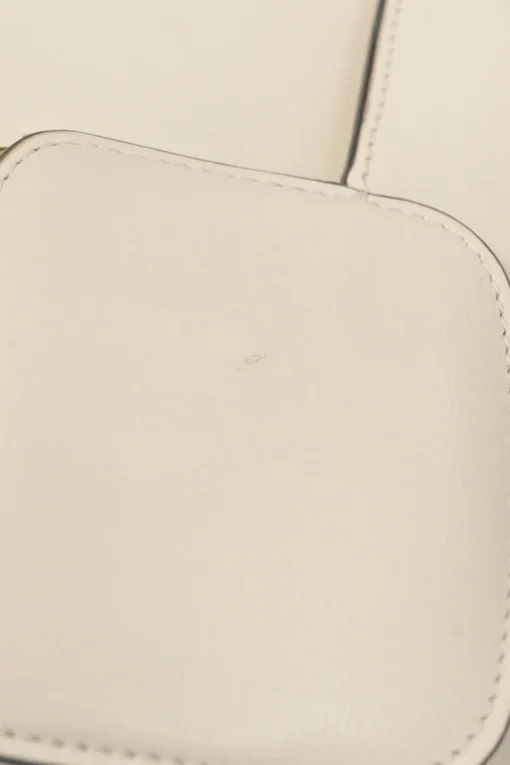 Ivory leather Horsebit 1955 bag with adjustable shoulder strap