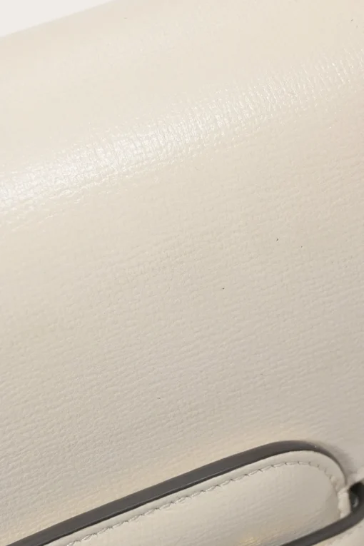 Ivory leather Horsebit 1955 bag with adjustable shoulder strap
