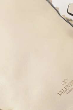 Ivory leather Rockstud mini backpack