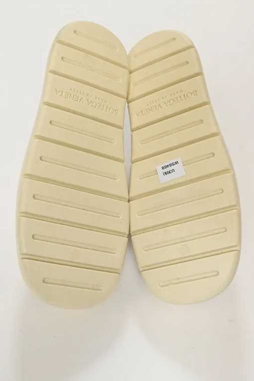 Ivory rubber Puddle slingback log sole clogs