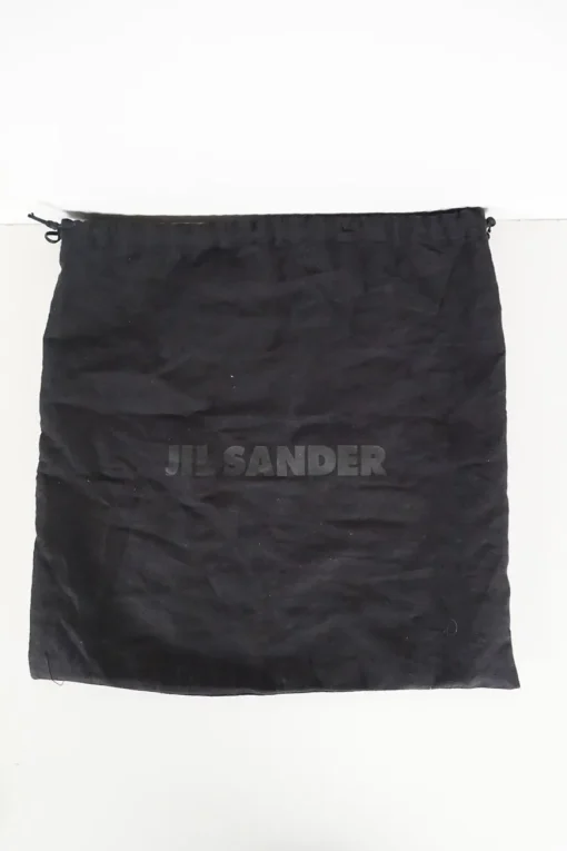 Jil Sander orange/grey cutout view suede/leather crossbody bag