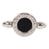 18k white gold 'Flip Ring' with Onyx and diamond