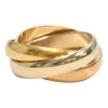 18k white gold, 18k rose gold and 18k yellow gold Les Must de Cartier mixed metal trinity ring