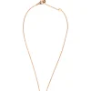 18-karat rose gold and white ceramic B.ZERO1 solitaire pendant necklace with lobster clasp closure