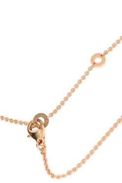 18-karat rose gold and white ceramic B.ZERO1 solitaire pendant necklace with lobster clasp closure