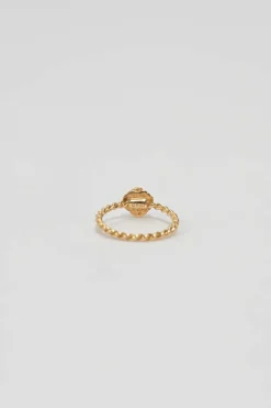 18-karat rose gold signature Piaget Rose ring with pavé-set brilliant cut 0.03 ct diamond