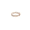18-karat rose gold-plated sterling silver infinity narrow band ring
