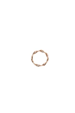 18-karat rose gold-plated sterling silver infinity narrow band ring