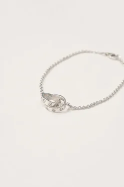 18-karat white gold Love bracelet with lobster clasp closure
