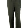 Khaki Viscose Pants