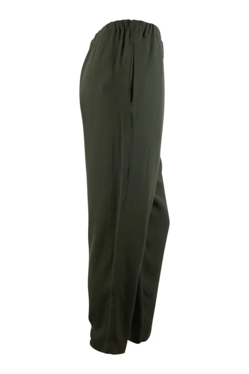 Khaki Viscose Pants